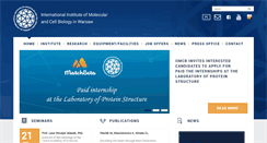 Desktop Screenshot of iimcb.gov.pl